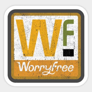 WorryFree Sticker